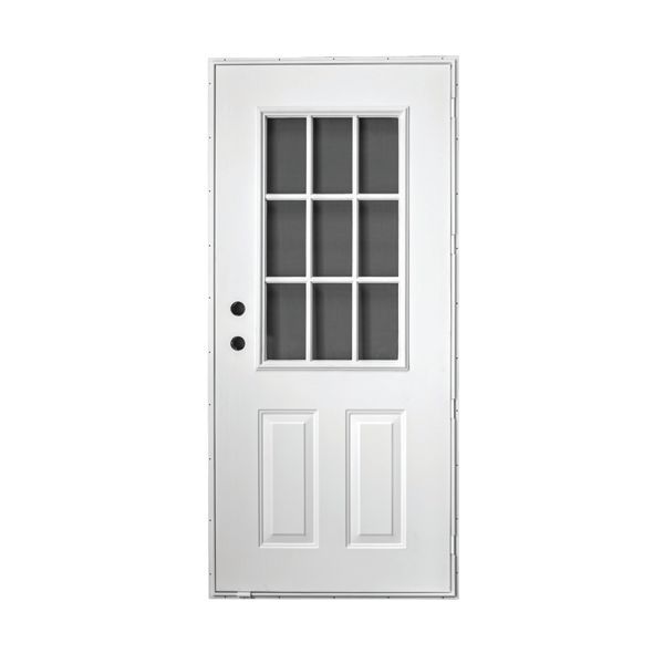 2 PANEL 9-LITE DOOR 34x76 RH #409365